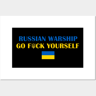 Russian Warship Go F Yourself, Support Ukraine Posters and Art